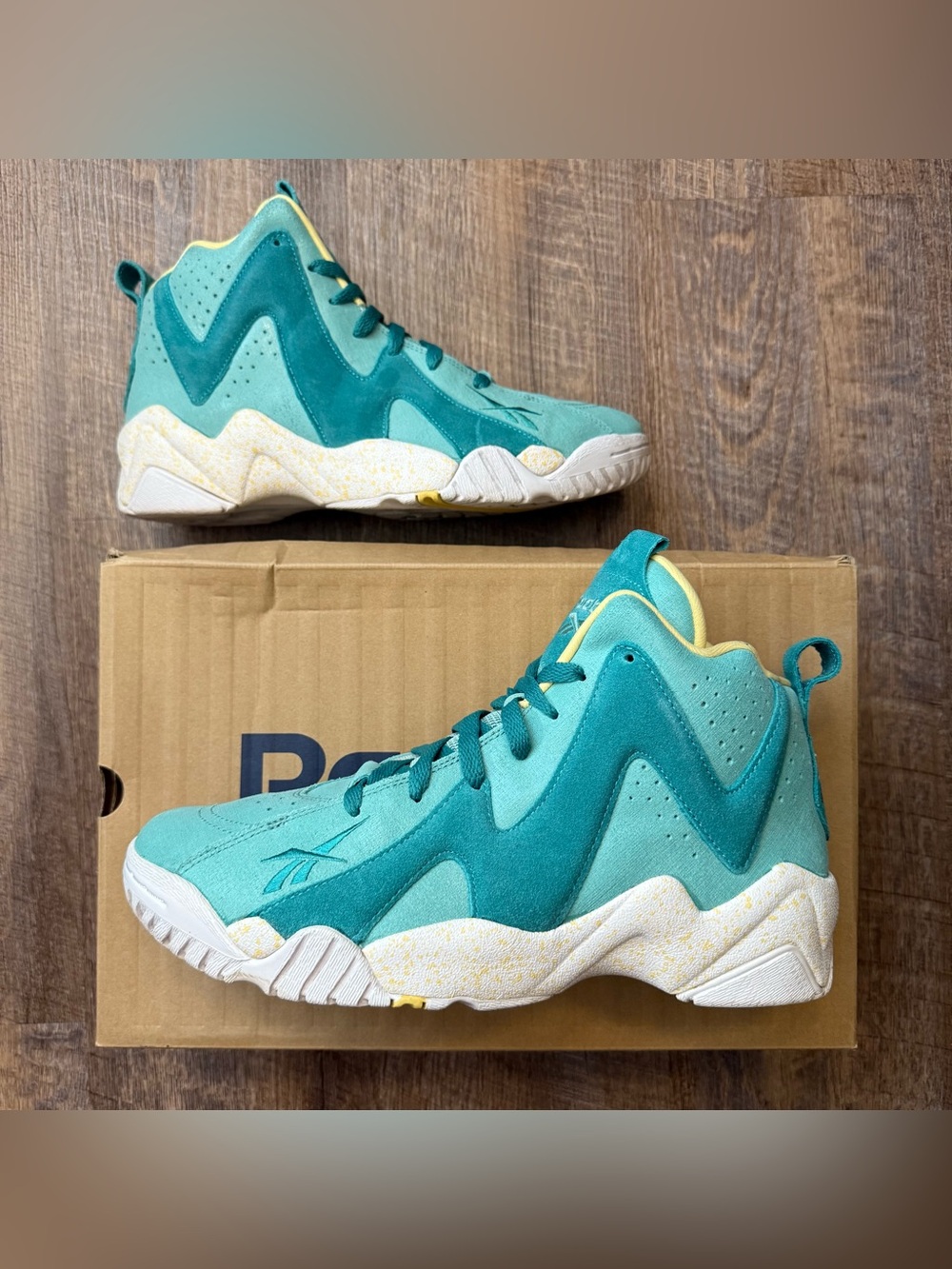 Reebok Kamikaze II 2 Easter Teal Shawn Kemp